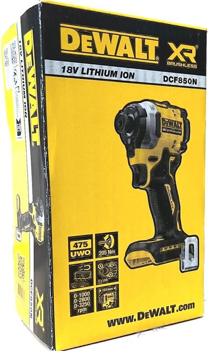 Image du produit DeWalt DCF850N-XJ (Fonctionnement sur batterie)