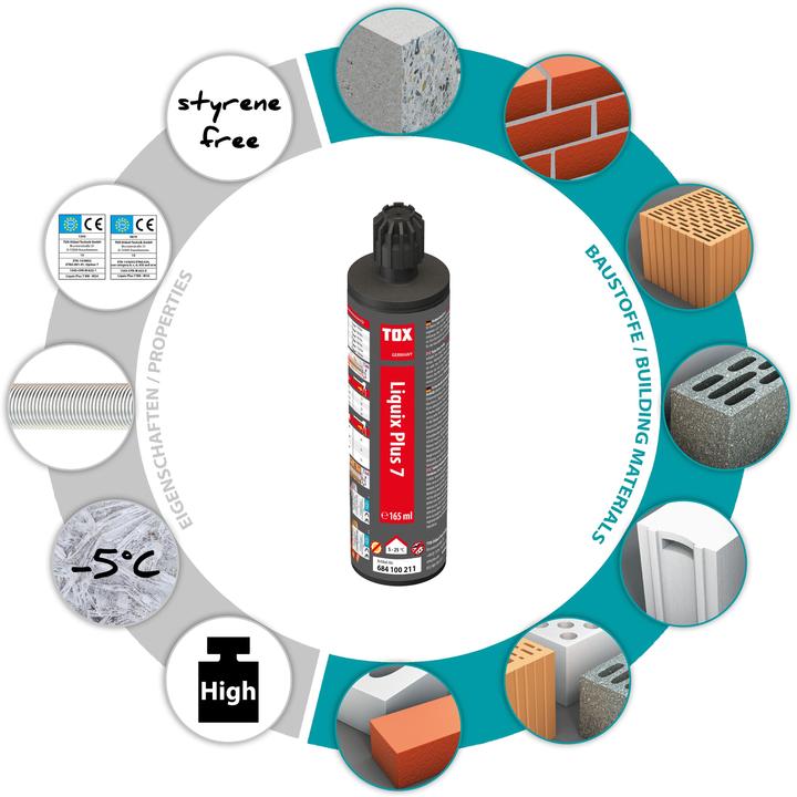 Actual product image Tox Composite mortar Liquix Plus 7 styrene-free 165 ml (1 pcs.)