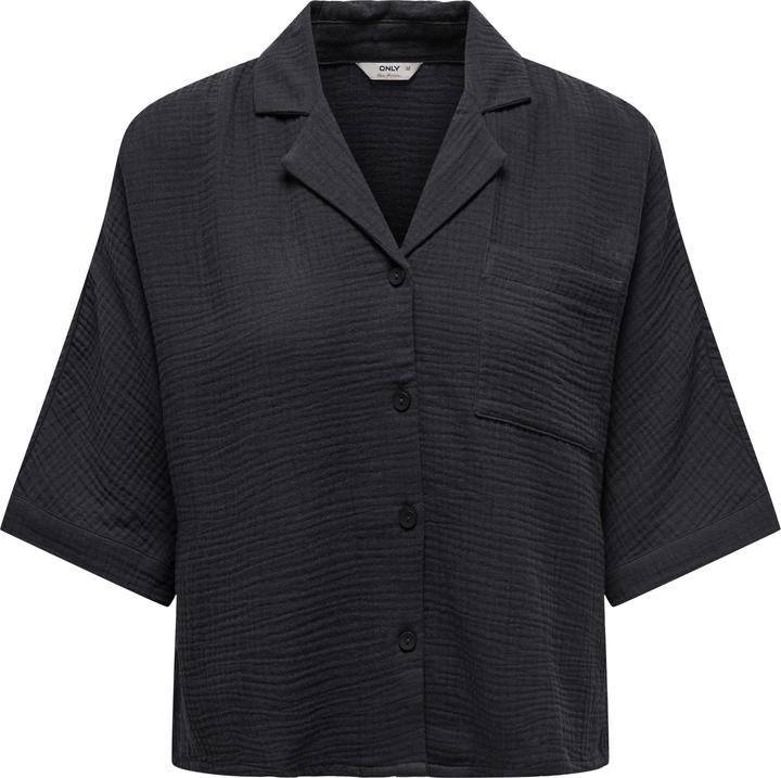 Only Normal geschnitten Button-Down Kragen Hemd Hemd