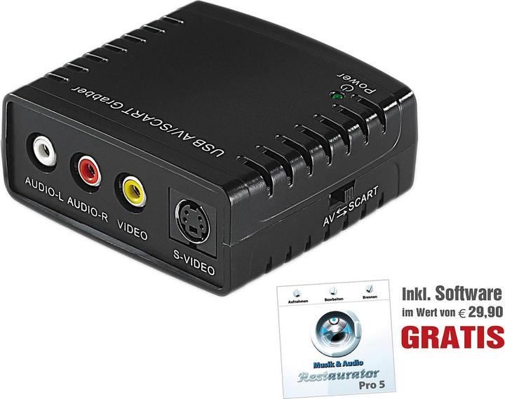 Actual product image Q-Sonic USB video grabber VG-310 for video digitizing