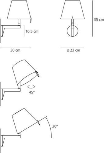 Image du produit Artemide Melampo Wall (E14)