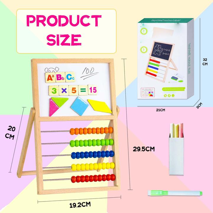 Actual product image Activity Board Primary school slide rule abacus, abacus calculator children's abacus counting frame with