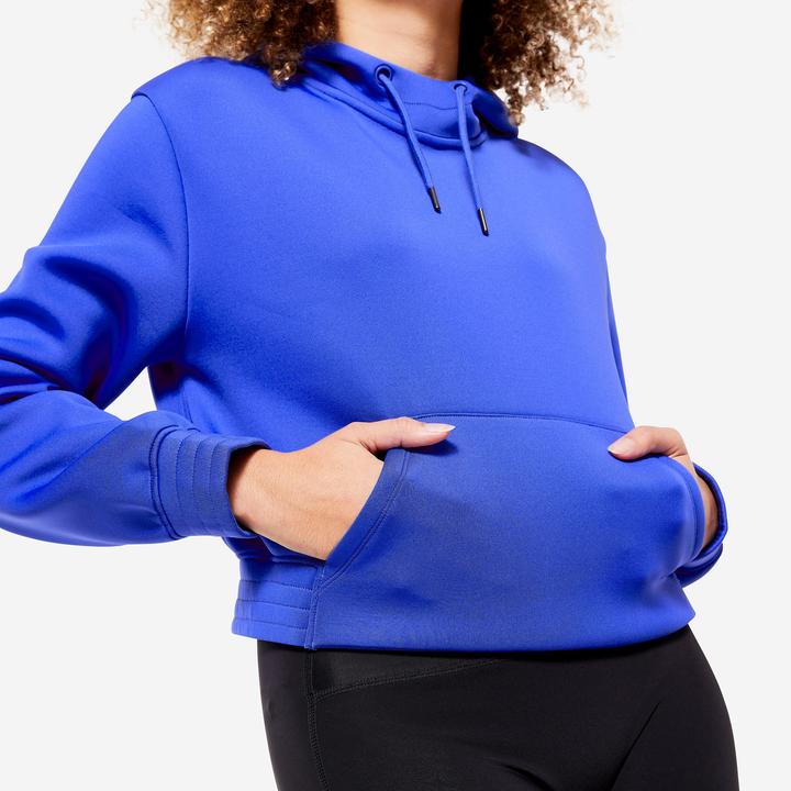 Produktbild Domyos Kapuzenpullover Damen - FSW500 blau (XL)