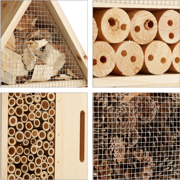 Image du produit Relaxdays Hôtel Insect (Papillons, Chrysanthèmes, Abeille, Abeilles sauvages, Coccinelles)