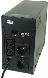 Actual product image Gembird EnerGenie EG-UPS-033 - UPS - AC 220 V (1200 VA, 720 W, Line-interactive UPS)