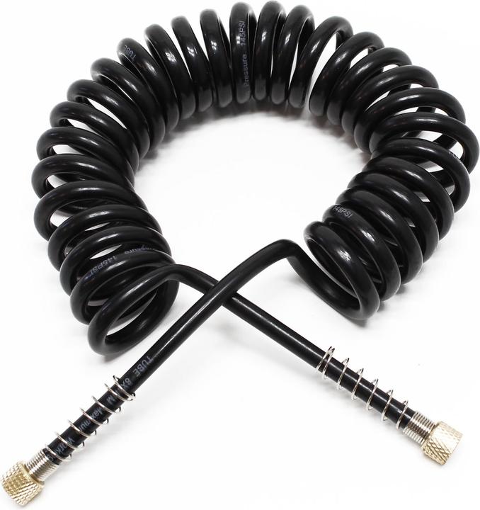 Produktbild Wiltec Airbrush Spiralschlauch 2x G 9,51 mm (1/8") Innengewinde 3 m Druckluftschlauch