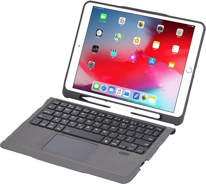 Image du produit 4smarts Clavier Case solide QWERTY Trackpad pour Apple iPad 10.2 19/20 (DE, iPad)