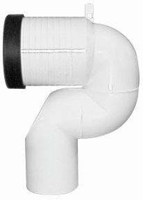 Produktbild TOTO Ablaufbogen für Bodenablauf mit Wandabstand, weiss
