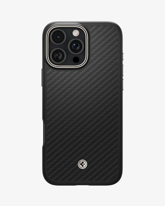 Produktbild Spigen Enzo Aramid Mag Magsafe Hülle für iPhone 16 Pro Max 6,9" schwarz/natur (Apple iPhone 16 Pro Max)