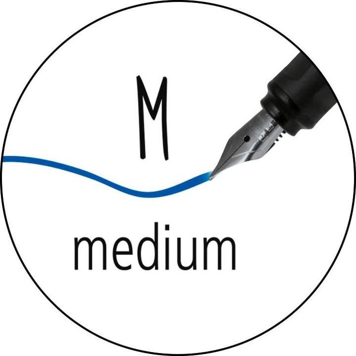Actual product image Online Fountain pen Slope 0.5mm 26116/3D black (Black, 3 x)