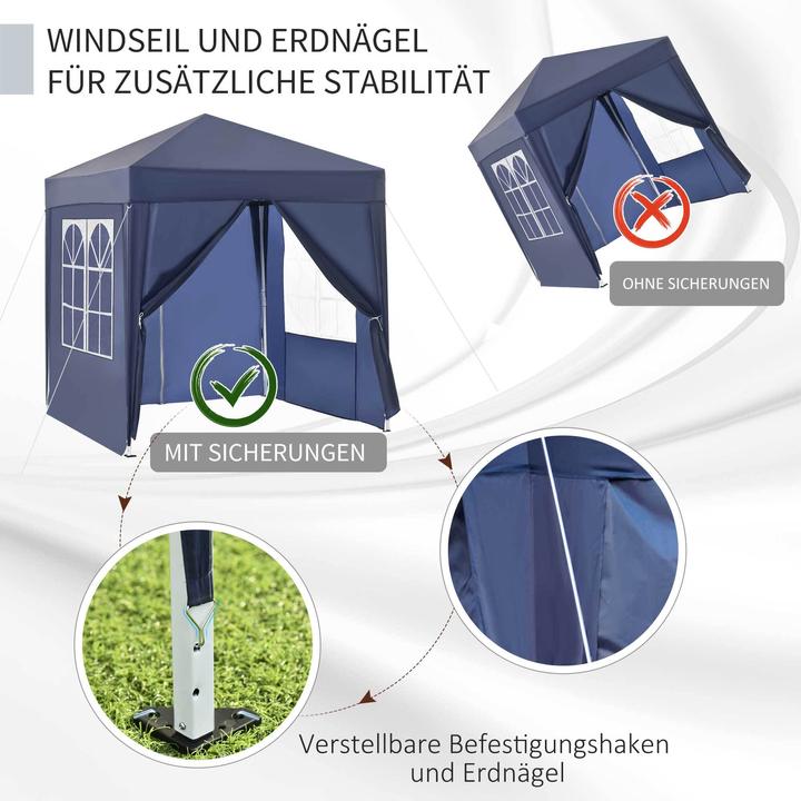 Immagine prodotto Outsunny Padiglione pieghevole (200 cm, 200 cm)