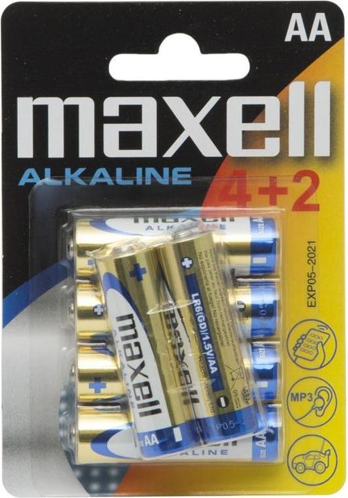 Immagine prodotto Maxell Alcalina LR6 (6 pz., AA)