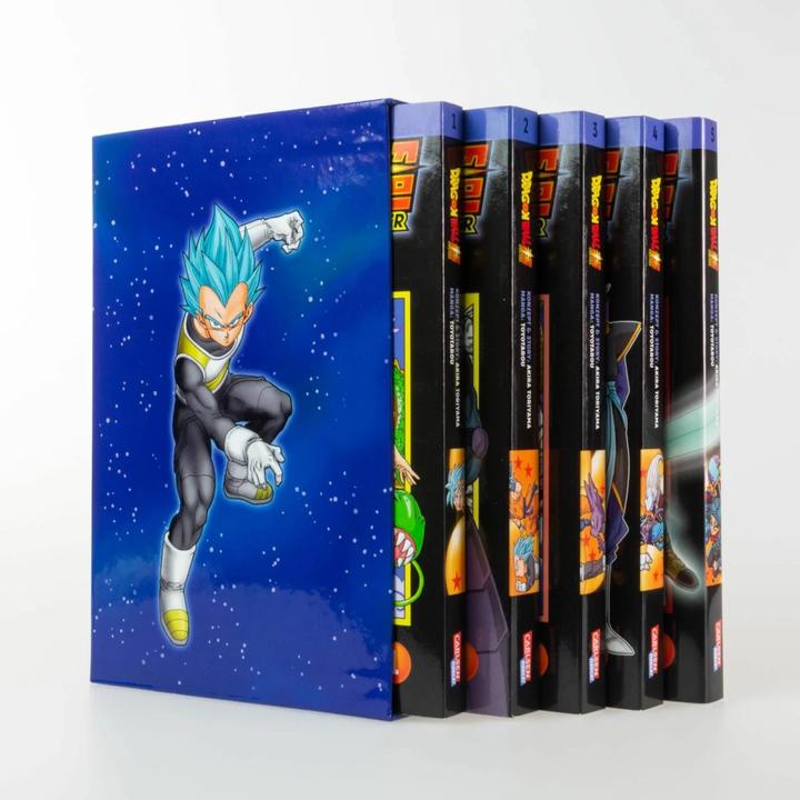 Actual product image Dragon Ball Super Bände 1-5 im Sammelschuber mit Extra (German, Akira Toriyama (Original Story), 2019)