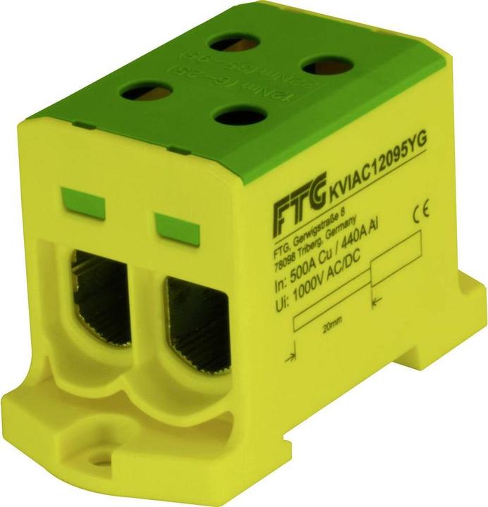 Image du produit FTG Friedrich Göhringer Bornier jaune-vert 1 pôle 95
