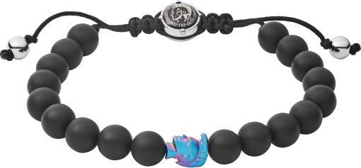 Actual product image Diesel DX1271873 Bracelet (25 cm, Stainless steel, Coloured stone, Perlon/Nylon)