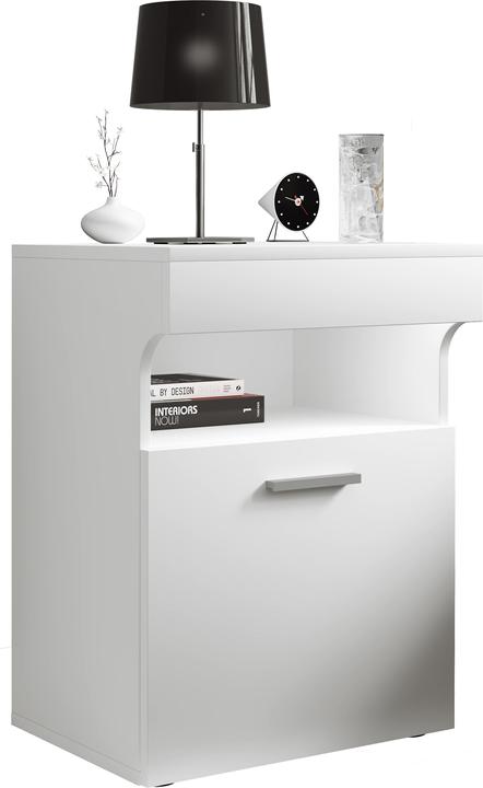 Produktbild VCM Nachtschrank Beistelltisch Drehtür Konsole Boxspring Nachttisch Slepal M (45 x 39 x 61 cm)