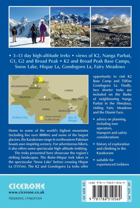 Produktbild Trekking in the Karakoram: Pakistan: K2, Snow Lake, Gondogoro La and Nanga Parbat (Englisch, Richardson Tom, Jordans Bart, 2024)