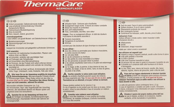 Valori nutrizionali e ingredienti Thermacare Tamponi termici (2 x, 2 ml, 135 g)
