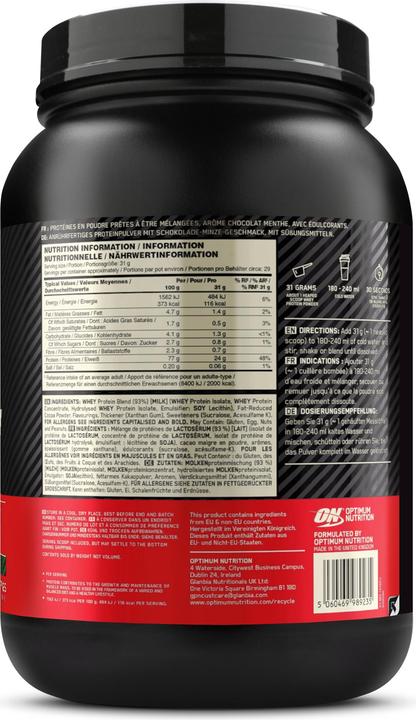 Immagine prodotto Optimum Nutrition Gold Standard 100% Whey (Menta al cioccolato, 1 pz., 899 g)