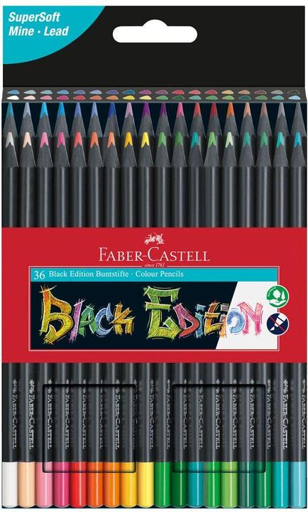 Actual product image Faber-Castell black edition (Multicoloured, 36 x)