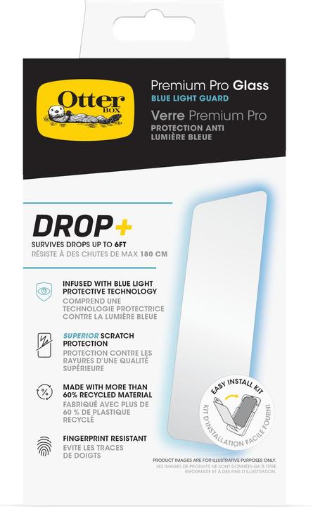 Image du produit OtterBox Premium Pro Glass Blue Light Screen Protector (1 pièce(s), Apple iPhone 16 Pro Max)