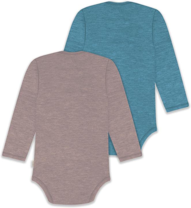 Produktbild Normani 2er Pack Baby Merino Body Langarm „Auckland" - 9381 (68)