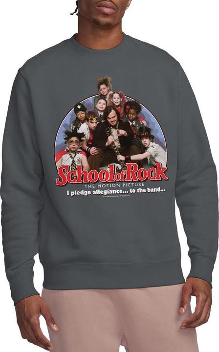 Actual product image School Of Rock Unisex Adult I Pledge Allegiance Sweatshirt (L)