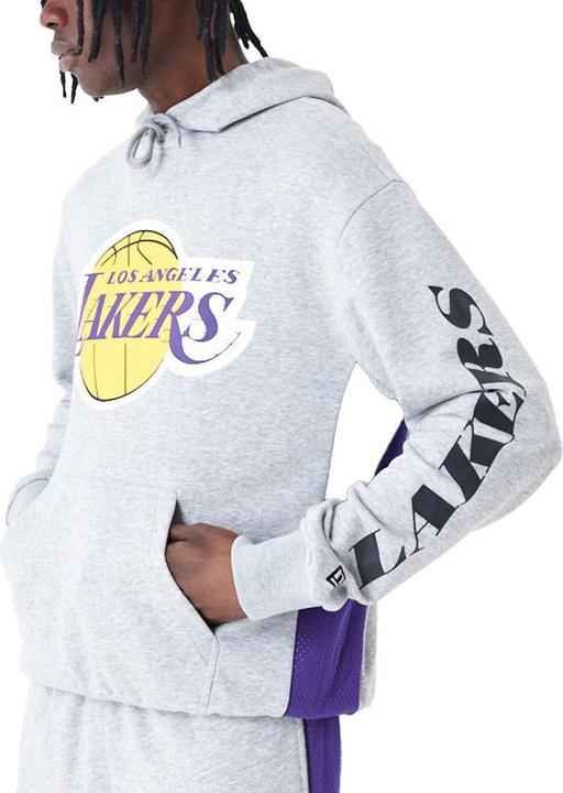New Era Oversized Hoody MESH PANEL Los Angeles Lakers - M (M)