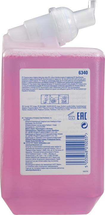 Actual product image Kimberly-Clark KLEENEX 6340 Luxury Everyday Cleanser (Liquid soap, 1000 ml)