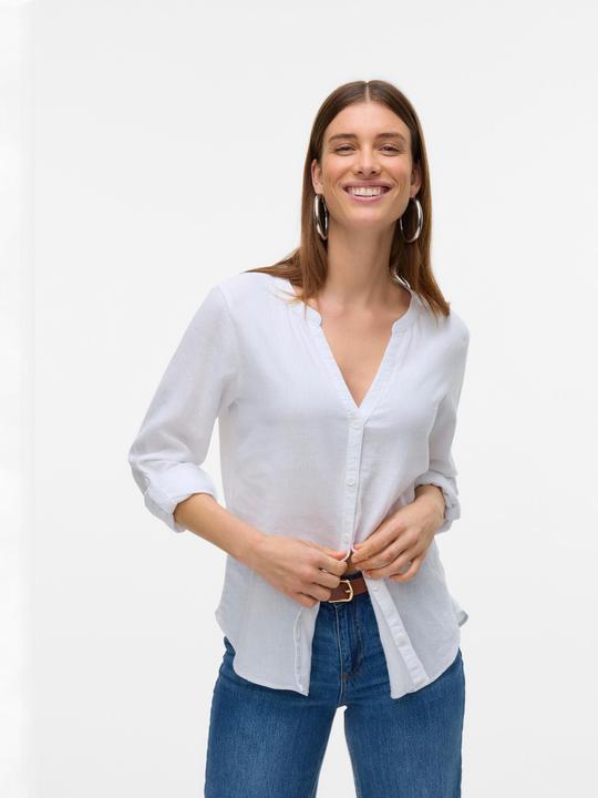 Produktbild Vero Moda Vmlinn Ls V-Neck Shirt Wvn Noos (L)