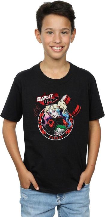Immagine prodotto Harley Quinn Joker Patch Maglietta Ragazzi (140, 146)