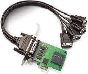 Produktbild Moxa CP-114EL - Serielle Karte mit 4 RS-232422485-Anschlüssen und niedrigem Profil für PCI Express x1