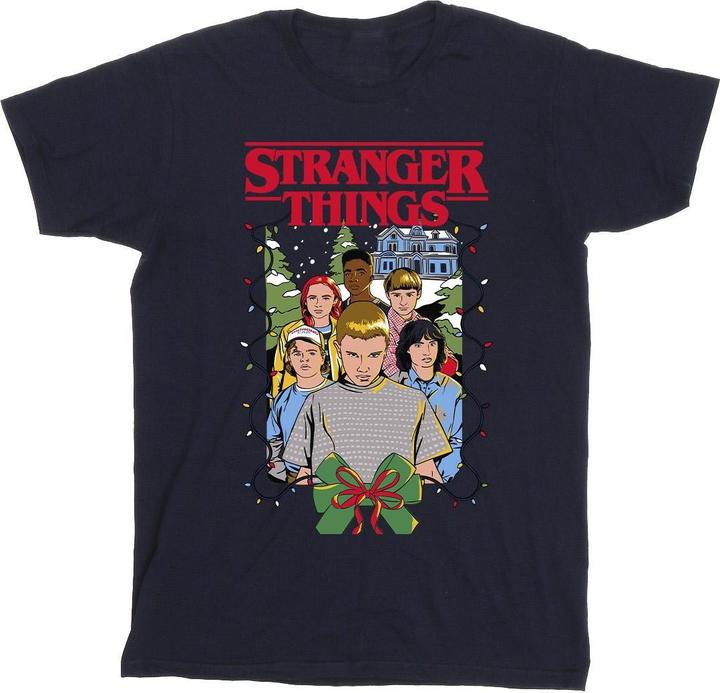 Netflix Stranger Things Christmas Poster TShirt Mädchen