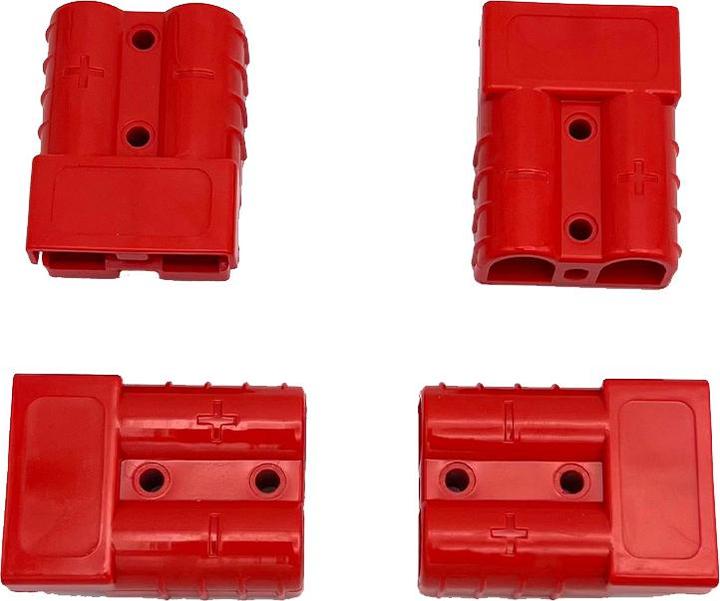 Produktbild Offgridtec 4er Set Anderson Stecker 50A max. 600V mit Staubschutzkappe AWG6 (Solaranlage Montagematerial)