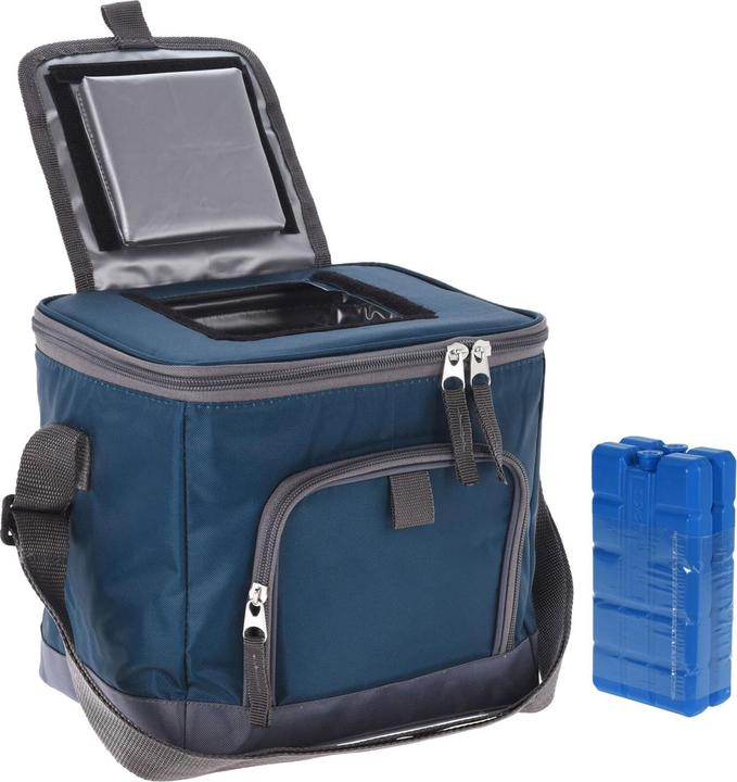 Immagine prodotto ProWorld Kühltasche mit Schultergurt 8 Liter, inkl. 2er-Set Kühlakku, blau (8 l)