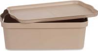 Image du produit Kipit boîte en plastique avec couvercle 14l beige (14 l)