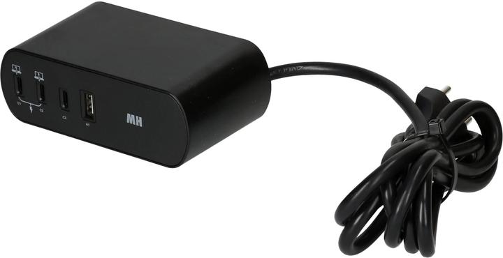 Actual product image Max Hauri Desktop Charger PD65W (6 x, USB-A, USB-C, Type 13, 2 m)