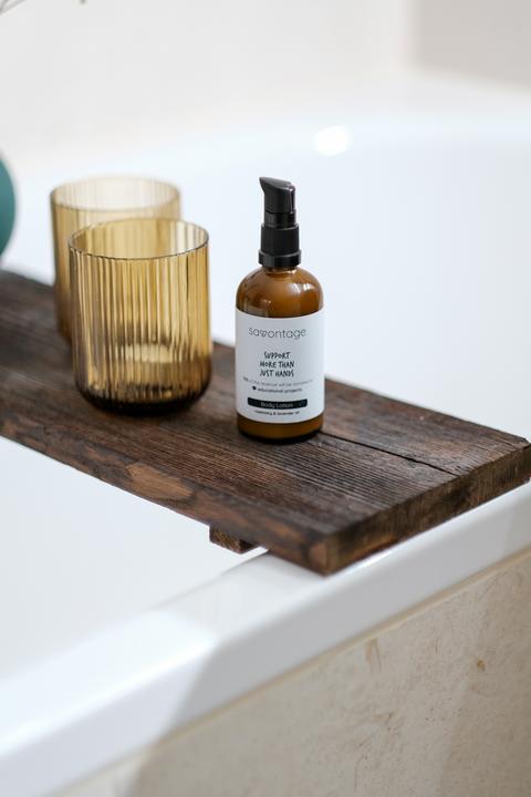 Actual product image Savontage Natural Body Lotion with Rosemary and Lavender Oil, 100ml (Body lotion, 100 ml)