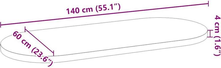 Image du produit VidaXL Lyndsey (140 x 60 x 4 cm)