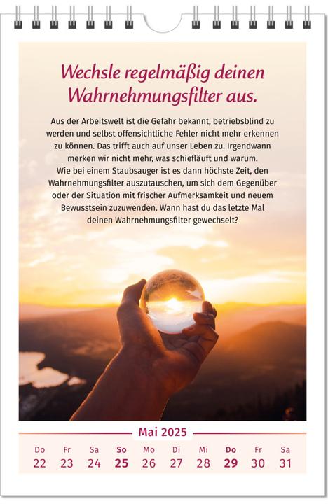 Produktbild Der Lebensfreude-Kalender 2025 im Grossformat (Deutsch)