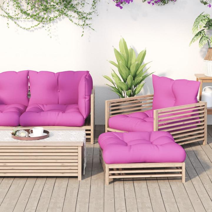 Actual product image Diverse Hardware Pallet Cushion 3 Pcs. Pink Oxford Fabric
