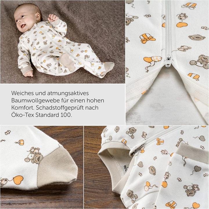 Produktbild Jacky Baby Schlafanzug Einteiler - 2er Pack - Lovely Bear Offwhite Baby-Schlafanzüge (68)