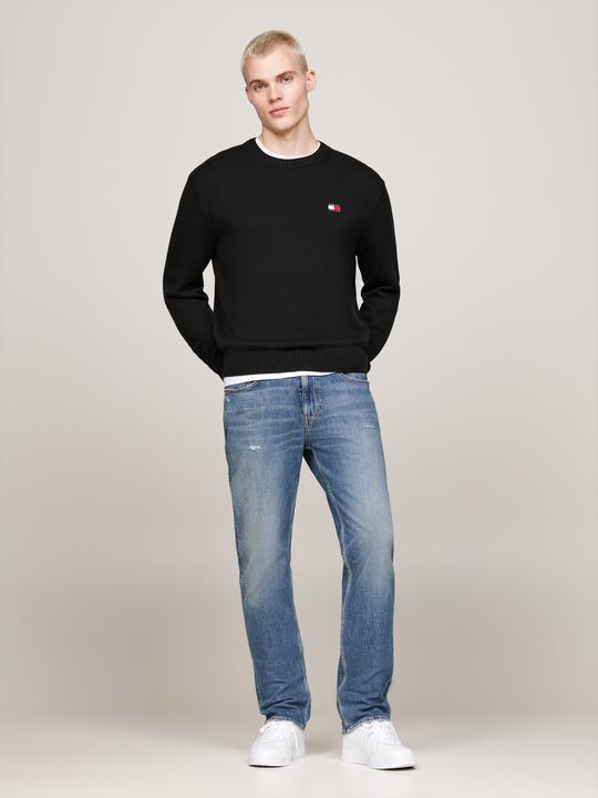 Produktbild Tommy Hilfiger Tommy Jeans Regular Badge Wolmix Trui - Zwart - Maat M (M)