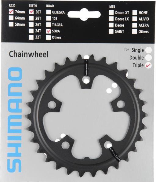 Productafbeelding Shimano Kettingblad SORA FC-3503 30 tands D zwart (30)