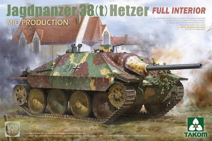 Takom Jagdpanzer 38(t) Hetzer MID PRODUCTION w/FULL INTERIOR