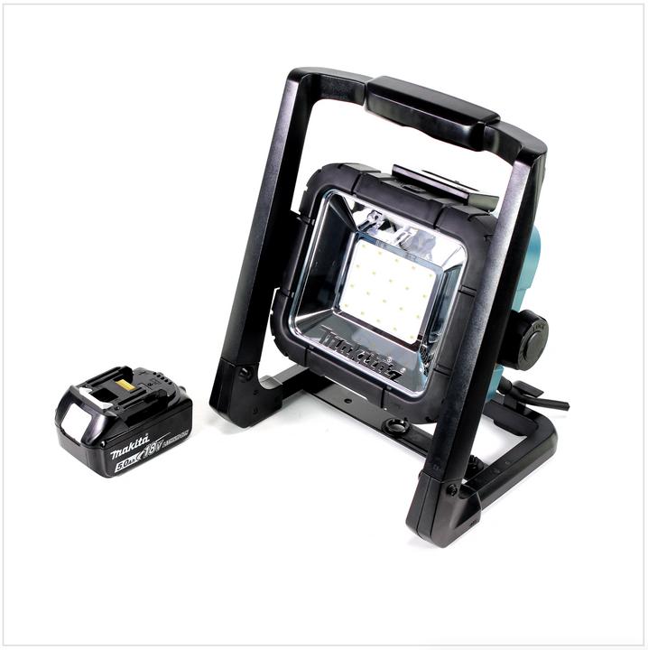 Produktbild Makita DEADML / DML 805 LED Baustrahler 14,4 - 18 Volt / 230 Volt + 1x BL 1850 B 18V - 5 Ah Li-Ion A (750 lm)