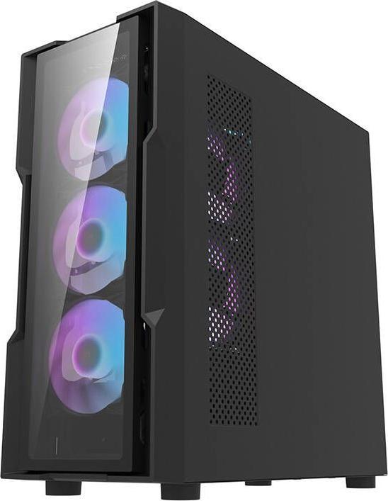 Produktbild Darkflash Tech DK431 Glass Computer Case + 4 fans (black) (E-ATX, ATX)