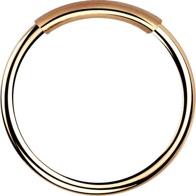 Star Piercing Nasenring endlos rosegold (925 Sterlingsilber, ohne Messing)