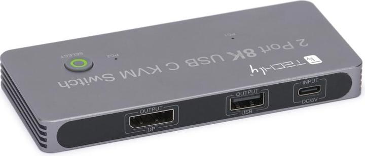 Produktbild Techly KVM USB-C Switch 8K DisplayPort