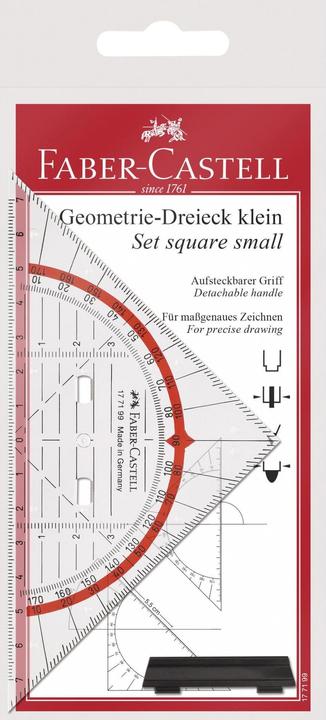 Produktbild Faber-Castell Geodreieck 14 cm mit Griff (140 mm)